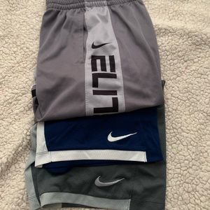 Lot of three XL Nike boys gym shorts